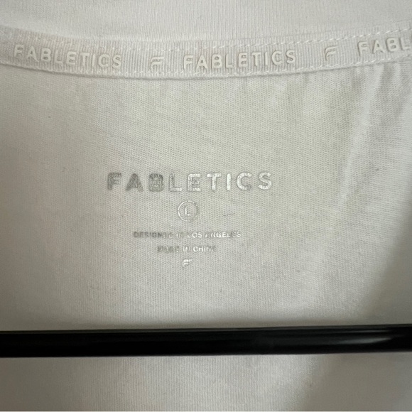 Fabletics twist front top white size large - Picture 2 of 3